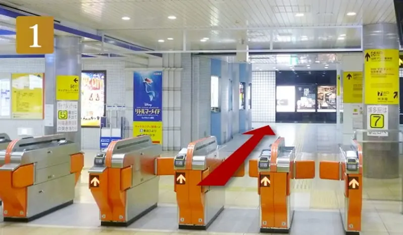 地下鉄「中洲川端」駅川端口改札