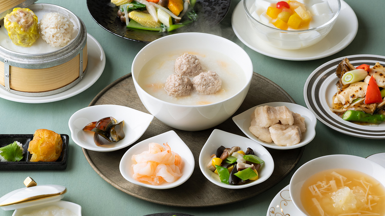 福岡の中華レストランは、ホテルオークラ福岡の中国料理桃花林　好吃(ハオチー)粥ランチコース画像
